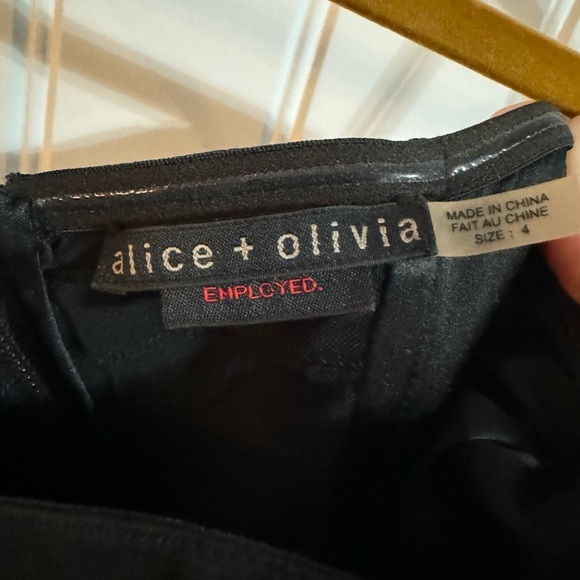 Alice + Olivia Black “Employed” Strapless Peplum Dress - Picture 5 of 7